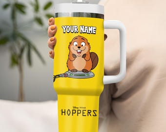 Personalized Hopper Mabel Tumbler 40OZ Cup, Custom Laser Engraved Tumbler with Name & Logo, Christmas Gift for Him or Her
