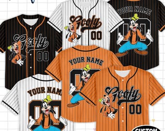 Custom   Goofy Special Simple Baseball Collection, Baseball Jersey Collection Choose Style Jersey  land Birthday Gift
