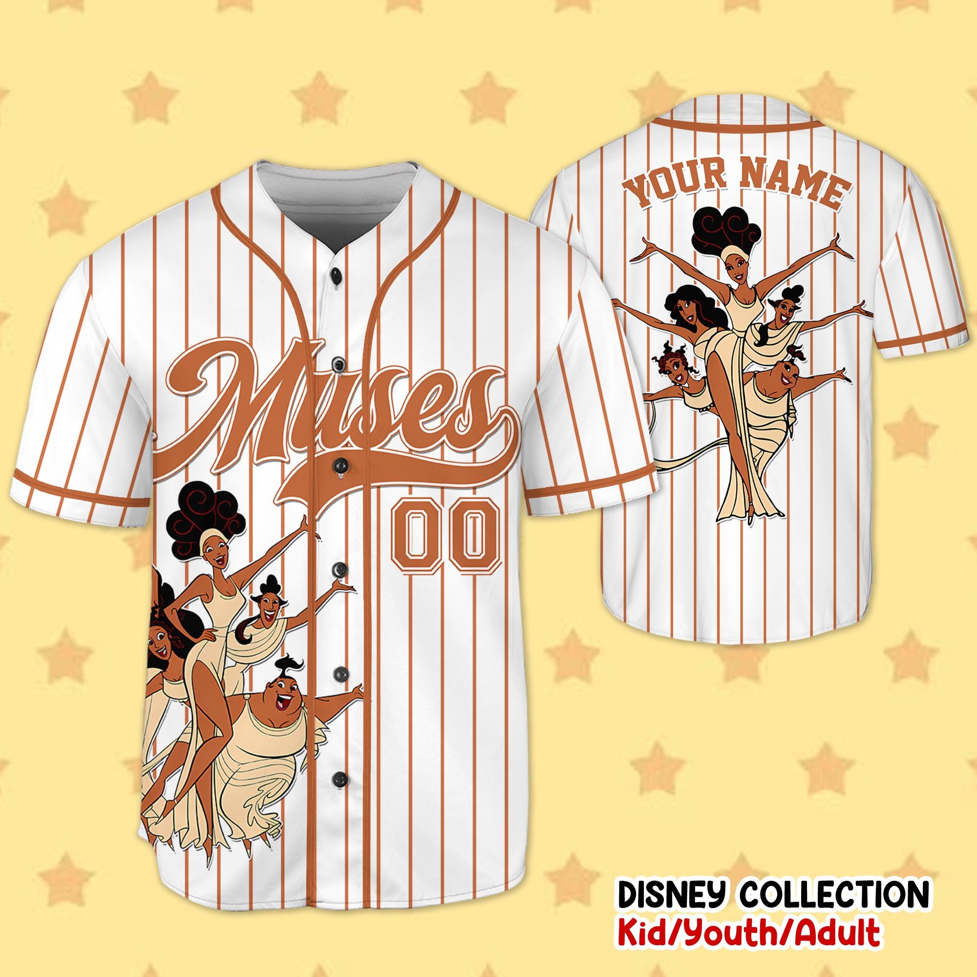 Discover Hercules The Muses Jersey Shirt, Disney Hercules Baseball Jersey, Disney Muses Cosplay, Disney Trip Shirt, Disney World Shirt
