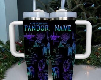 Personalized Avatar Fire and Ash Tumbler 40OZ Cup, Custom Laser Engraved Tumbler with Name & Logo, Christmas Gift for Him or Her