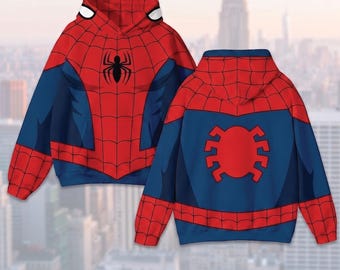 Spider-Man Brand New Day Costume Shirt, Spiderman Halloween Cosplay Costume, Spider Man Cosplay Hoodie, Spidey Superhero Costume T-Shirt