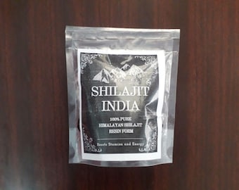 Authentic Himalayan Shilajit Resin: Natural Energy Supplement, 250g
