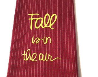 Fall is in the Air striped towel