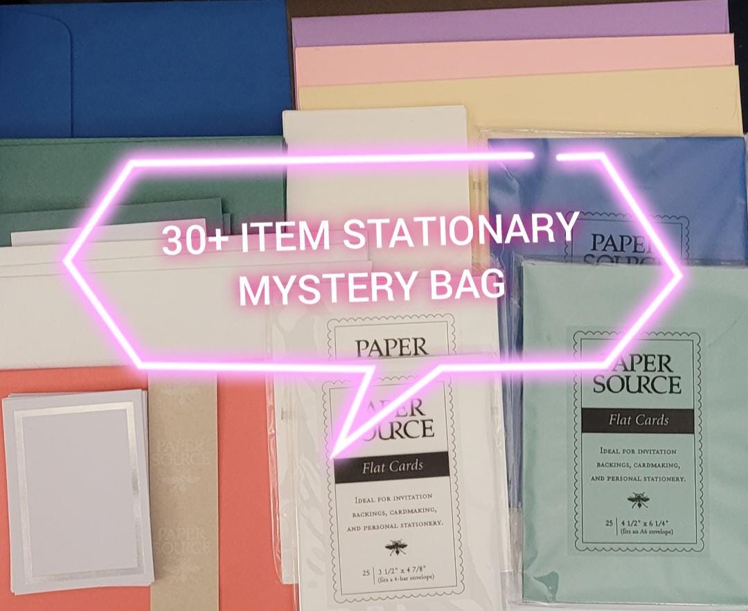 30+ Item Stationary Mystery Bag - Etsy