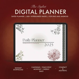 2025 Digital Planner for Adhd, Goodnotes Planner Template, Daily Digital Planner, Ipad Notability Planner