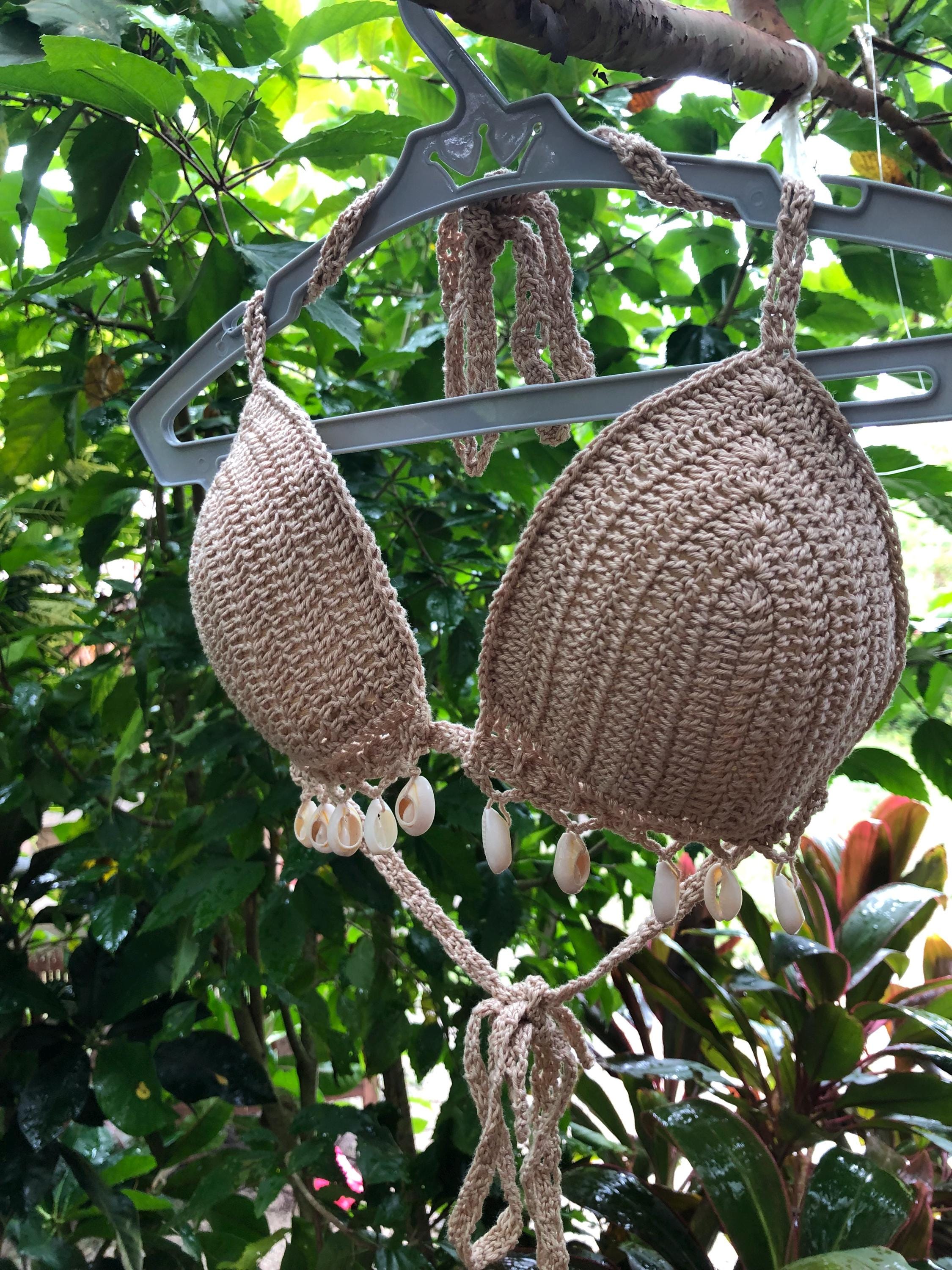 Crochet handmade bikini top