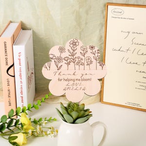 Personalisiertes Lehrer-Pflanzenschild, das mir beim Blühen hilft, Lehrer-Geschenkidee, Kartenhalter, Lehrer-Anerkennungswoche, Schulanfanggeschenk, Dankesgeschenk