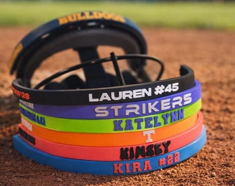 Gepersonaliseerde naamband softbalveldersmasker | Custom Fastpitch Gear-upgrade
