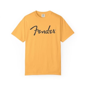 Vintage Fender Unisex Tee Guitar Lover Gift Classic Rock Shirt Retro Band Concert Merch Musician Apparel