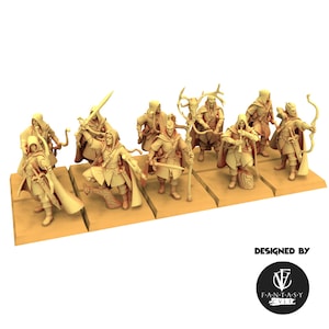 Sylvan Elves - Forest Elfs Archers - Wooden Elves - Fantasy Cult Miniatures