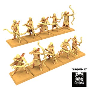 Sylvan Elves - Ranger - Evergreen Elves - The Beholder Miniatures