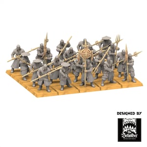 Imperio del Este - Milicia campesina - Dinastía Astarii - Miniaturas de The Beholder