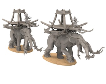 Harad - War elephant Jungle savanna - Far Qarath - Khurzluk Miniature