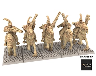 Imperial Fantasy - x5 Pistoleer Repeater - Sunland - Highlands Miniatures