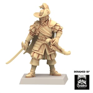 Imperial Fantasy - Kapten Juan de Espinosa - Neverdusk - The Beholder Miniatures