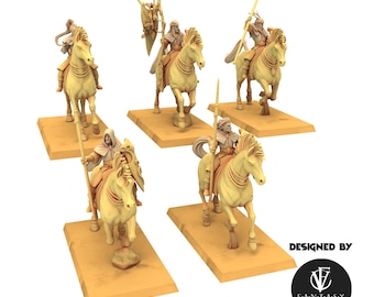 Sylvan Elves - Wood Elfs Lancers Riders - Wooden Elves - Fantasy Cult Miniatures