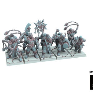 Fantasy Chaos - Barbarian with Flail - Realms of Mayhem - Beholder Miniature