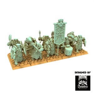 Dwarves - Ironheads Warriors - Dwarven Kingdoms - The Beholder Miniatures