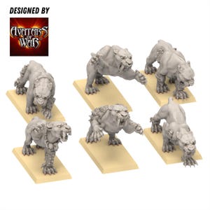 Ogros - Dientes de Sable - Escala 28 y 32 mm - Avatar de la Guerra