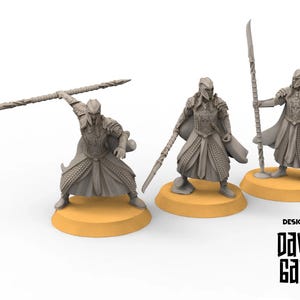 Darkwood - x3 Alabarderos de élite - Elfos del Bosque - Davale Games