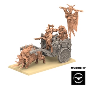 Beastmen - Chariot of war V1 - Raven Twins