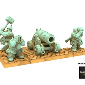 Dwarves - Cannon - Sons of Ymir - Highland miniatures