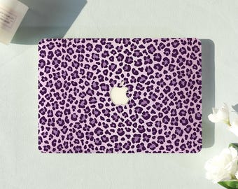 Lavender Leopard Print Macbook Air Case |Hard Laptop Case for Macbook Air 11/13/15 Pro 13/14/15/16 Cover |Laptop Sleeve,Gift for Friend