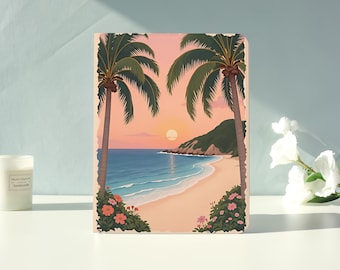 Tropical Shore View iPad Case for iPad Air 7/6/5,iPad Pro,iPad Mini,iPad Case With Auto Wake/Sleep,Customized iPad Case,Gift for friend