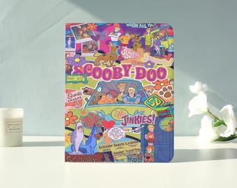 Scooby-Doo Retro Collage iPad Case for iPad Air 7/6/5,iPad Pro,iPad Mini,iPad Case With Auto Wake/Sleep,Customized iPad Case,Gift for friend