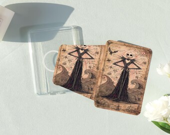 Pumpkin King Art Removable Magnetic Cover for Kindle&Paperwhite 12th/11th/10th,MagSafe Clear Black Case,Kindle Stand,Customizable Gift