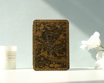 Vintage Foil Pattern Kindle/Kobo Case - Stylish Protective Cover with Auto Wake/Sleep, Compatible with All Kindle/Kobo Models