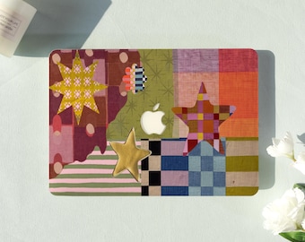 Patchwork Star Art Macbook Air Case |Hard Laptop Case for Macbook Air 11/13/15 Pro 13/14/15/16 Cover |Laptop Sleeve,Gift for Friend