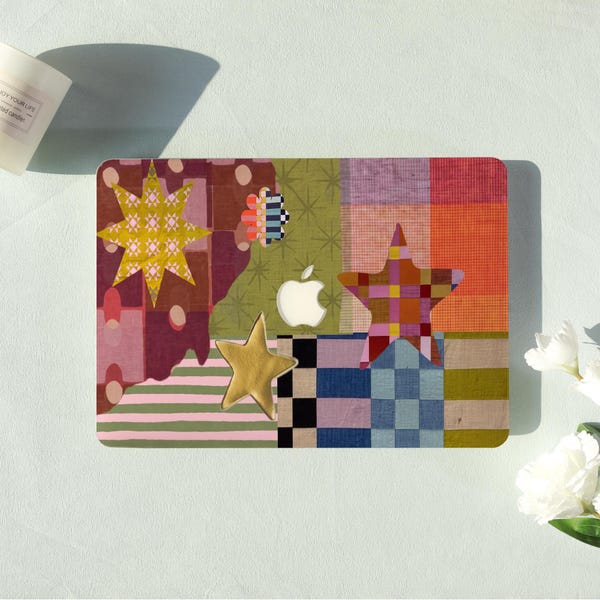 Patchwork Star Art Macbook Air Case |Hard Laptop Case for Macbook Air 11/13/15 Pro 13/14/15/16 Cover |Laptop Sleeve,Gift for Friend