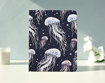Dark Sea Jellyfish iPad Case for iPad Air 7/6/5,iPad Pro,iPad Mini,iPad Case With Auto Wake/Sleep,Customized iPad Case,Gift for friend