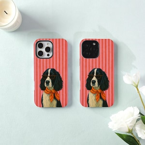 Cool Dog in Sunglasses iPhone Case,Two-in-One iPhone Protective Case iPhone 17/16/15/14/13/12 Basic/Pro/Mini/Pro Max,Magsafe Case For iPhone