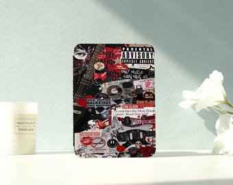 Punk Rock Collage Print Kindle/Kobo Hülle - Stylische Schutzhülle mit Auto Wake/Sleep Funktion, Kompatibel mit allen Kindle/Kobo Modellen