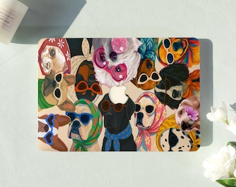 Trendy Dog Portraits Macbook Air Case |Hard Laptop Case for Macbook Air 11/13/15 Pro 13/14/15/16 Cover |Laptop Sleeve,Gift for Friend