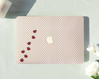 Polka Dot Ladybugs Macbook Air Case |Hard Laptop Case for Macbook Air 11/13/15 Pro 13/14/15/16 Cover |Laptop Sleeve,Gift for Friend