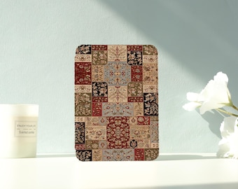 Vintage Patchwork Teppich Kindle/Kobo Hülle - Stylische Schutzhülle mit Auto Wake/Sleep Funktion, Kompatibel mit allen Kindle/Kobo Modellen