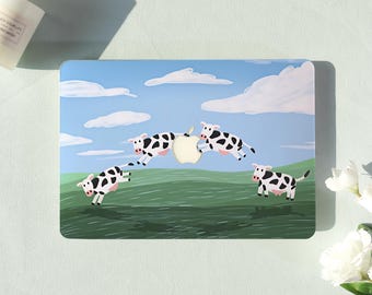 Cute Pasture Bovines Macbook Air Case |Hard Laptop Case for Macbook Air 11/13/15 Pro 13/14/15/16 Cover |Laptop Sleeve,Gift for Friend