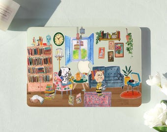 Snoopy Cozy Home Art Macbook Air Case |Hard Laptop Case for Macbook Air 11/13/15 Pro 13/14/15/16 Cover |Laptop Sleeve,Gift for Friend