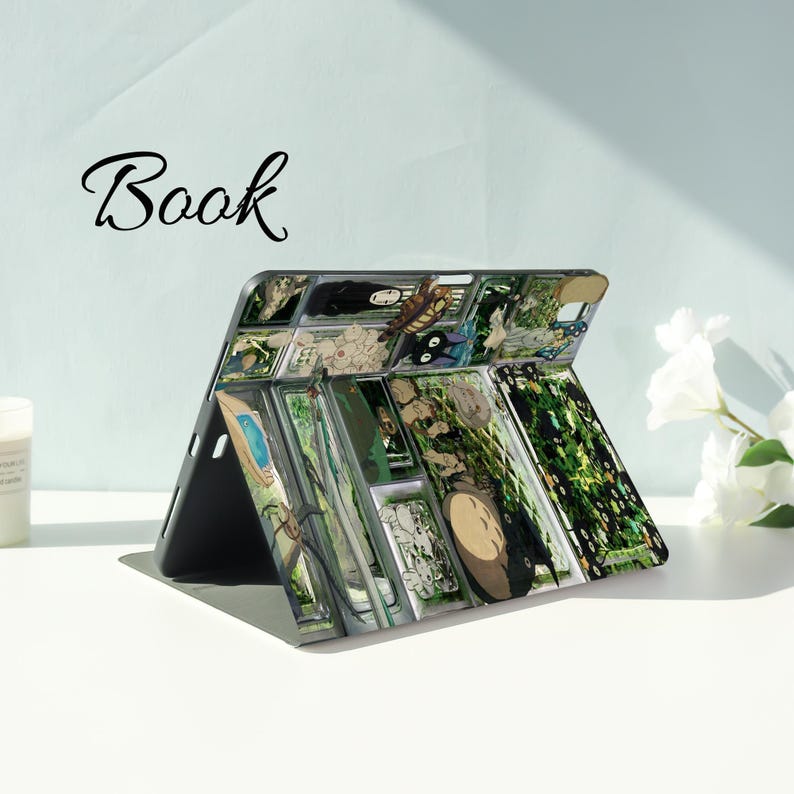 Studio Ghibli Collage iPad Case for iPad Air 7/6/5,iPad Pro,iPad Mini,iPad Case With Auto Wake/Sleep,Customized iPad Case,Gift for friend image 9