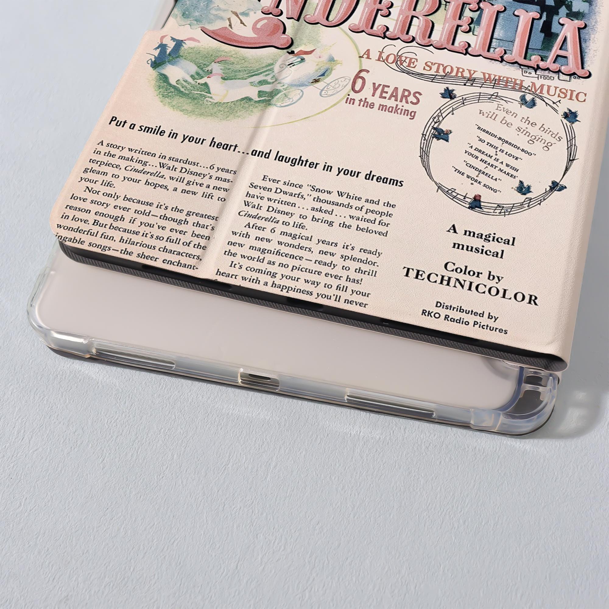 Vintage 1950 Cinderella iPad Case for iPad Air 7/6/5,ipad Pro,ipad Mini ...