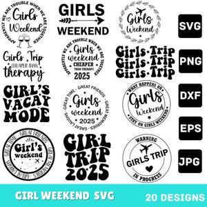 Girls trip SVG Bundle, Girls weekend svg, Girls Trip 2025 Svg, Besties trip svg, Girls Vacation Svg, Girls Night Out svg, Road trip svg