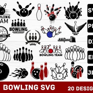 bowling svg bundle bowling png bundle bowler svg png cut files cricut free commercial use bowling vector clipart sublimation silhouette dxf