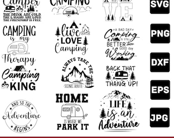 Camping SVG Bundle, Camping SVG Design, Camping Life svg, Happy Camper svg, Camping Shirt svg, Hiking svg, SvgCraftor, Svg bundle, Svg file