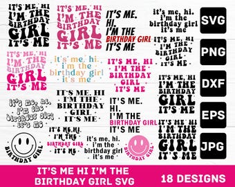 Birthday Girl SVG Bundle: Retro Designs for Cricut & Silhouette (Digital Download