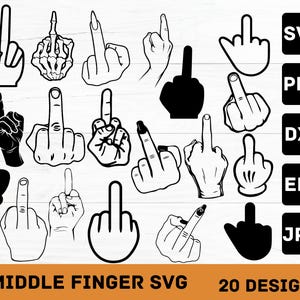 Mittelfinger-Svg-Bundle, Mittelfinger Png, Mittelfinger Clipart, Mittelfinger Cut-Datei, Skelett Mittelfinger Svg, Instant Download