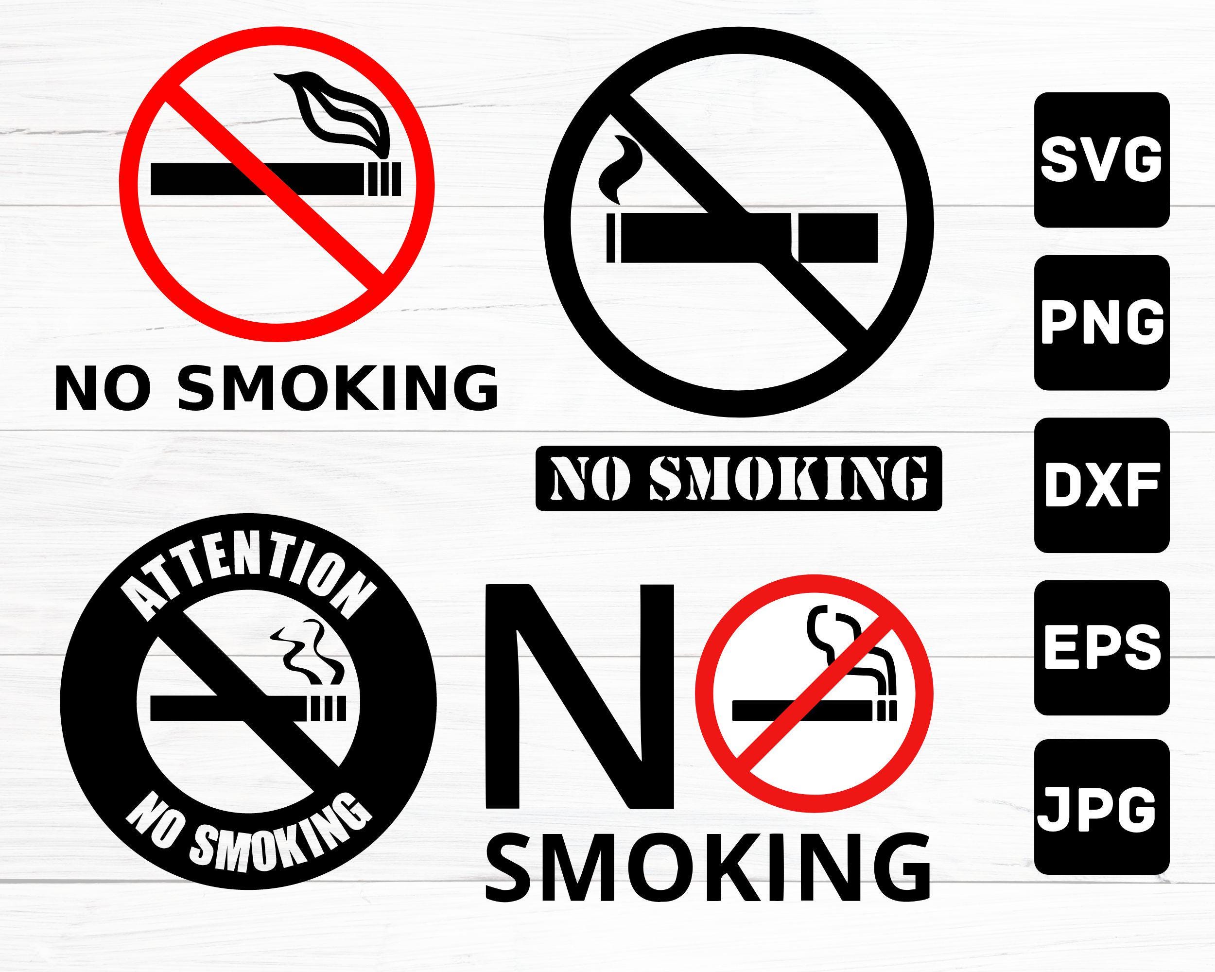 No Smoking Sign SVG Bundle, 20 Designs (digital Download) - Etsy