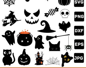HALLOWEEN SVG, Halloween Svg-bundel, Halloween gesneden bestanden voor Cricut, Halloween-clipart, Halloween Png-bundel